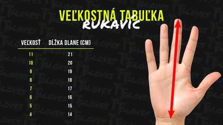 Ako vybrať správnu veľkosť brankárskych rukavíc?