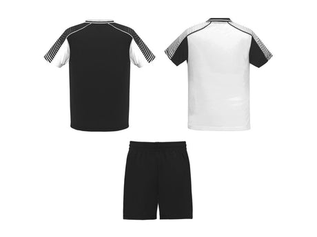 Dres set 2+1 čierna - biela