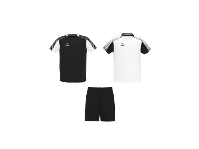 Dres set 2+1 čierna - biela